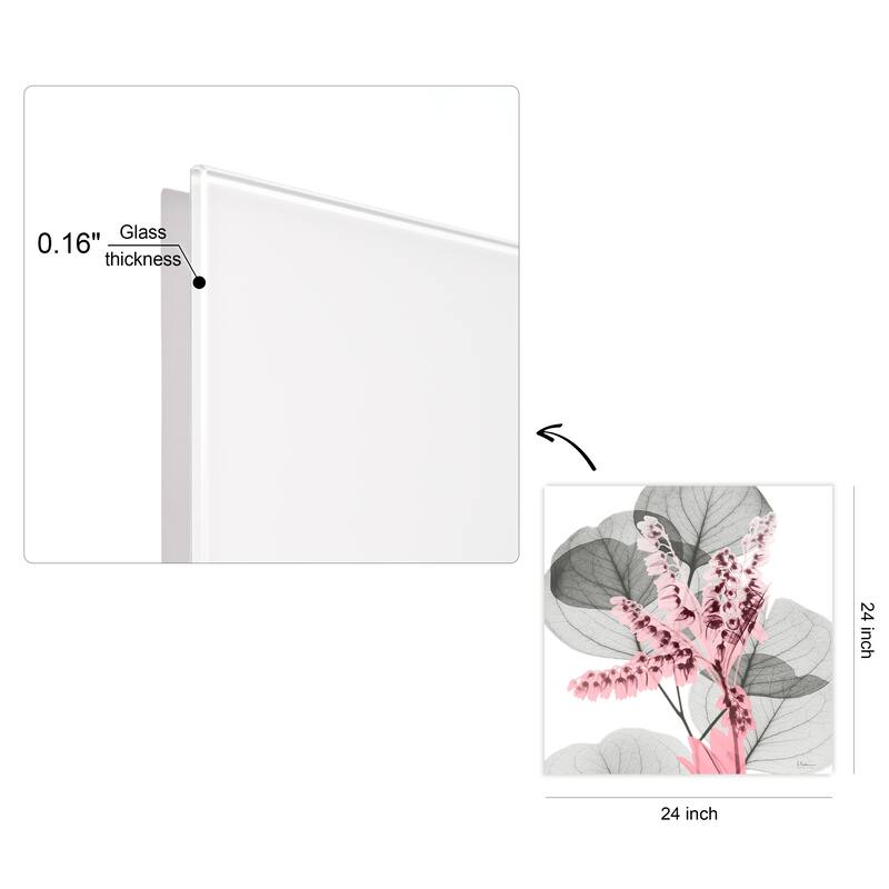 "Eucalyptus Bush 1" Frameless Free Floating Tempered Glass Panel Graphic Wall Art