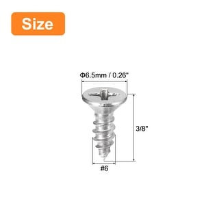 8 x 1 3/16-Inch Wood Screws Carbon Steel Phillips Self Tapping 200pcs -  Grey - Bed Bath & Beyond - 36114642