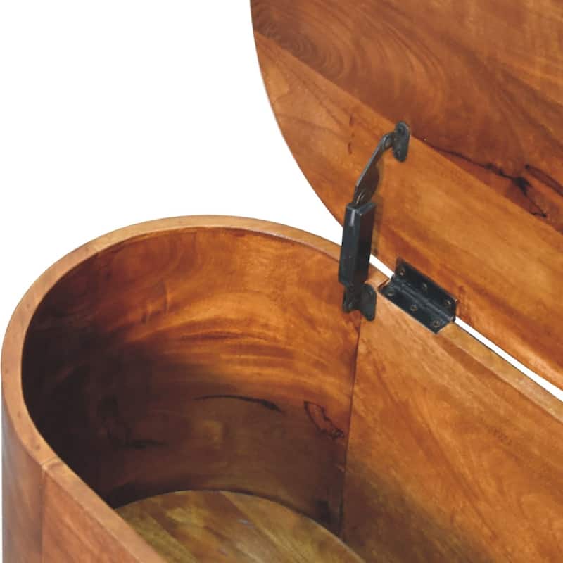 Artisan furniture Chestnut Rounded Lid up Blanket Box - N/A