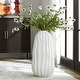 preview thumbnail 2 of 1, Uttermost Merritt White Floor Vase