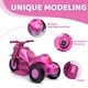 preview thumbnail 15 of 25, Qaba Ride on Motorcycle, 6V Ride on Bubble Car w/ Music, Cream White