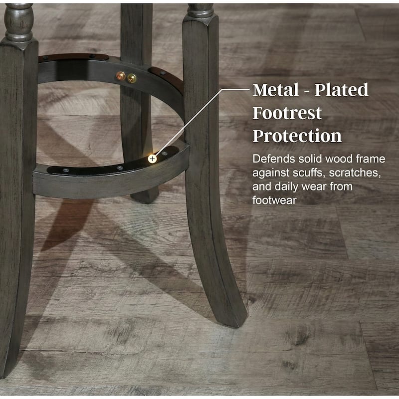 DTY Indoor Living Palmer Lake Backless Swivel Counter or Bar Stool