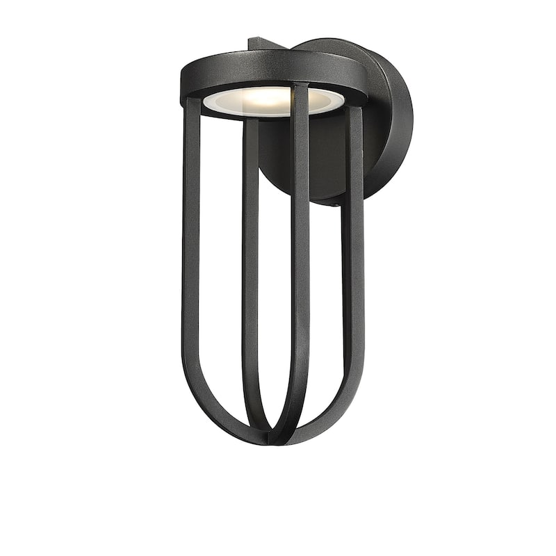 Z-Lite 5005S-LED Leland 13" Tall Marine Grade Outdoor Wall Sconce - Sand Black