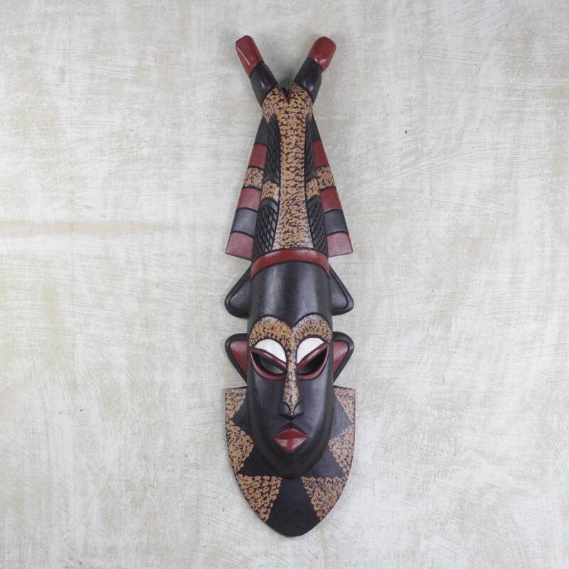 Novica Handmade Kobi African Wood Mask