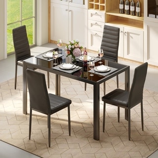 4-Piece Kitchen Dining Table Sets with table and 3 Stools - Bed Bath ...