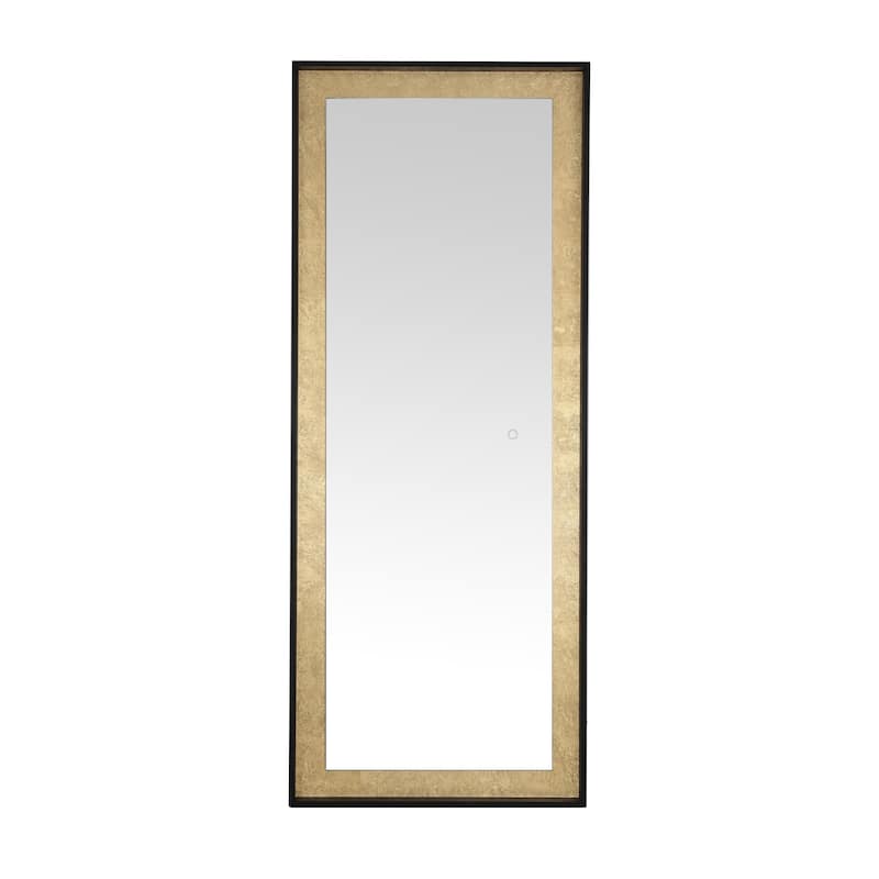 SAFAVIEH Tiana 65" Led Vanity Mirror - Black - 26Wx2Dx65H