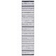 preview thumbnail 32 of 31, SAFAVIEH Augustine Heleen Stripe Fringe Rug 2' x 9' Runner - Black/Ivory - Runner