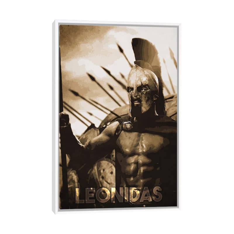 iCanvas "Leonidas" by Durro Art Framed Canvas Print - White - 40x26