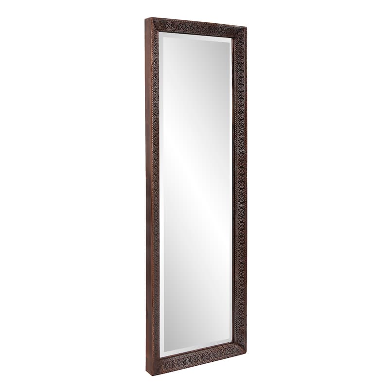Allan Andrews Bronze Rectangular Full Length Dressing Mirror with Hand Crafted Metal Frame - 12W X 36H X 1.1/2T