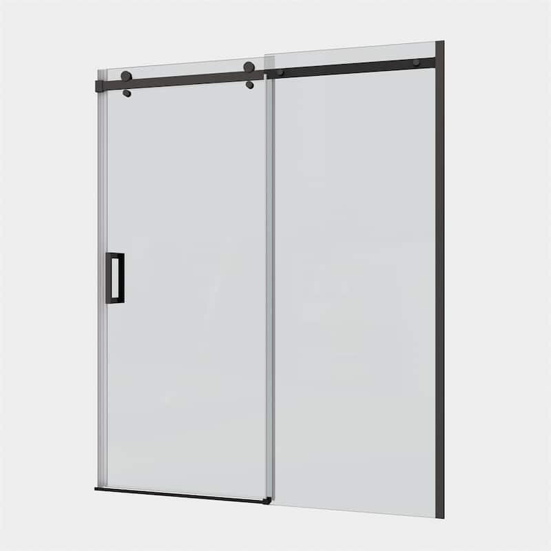 Bathroom Glass Shower Sliding Door with 5/16" Tempered Glass