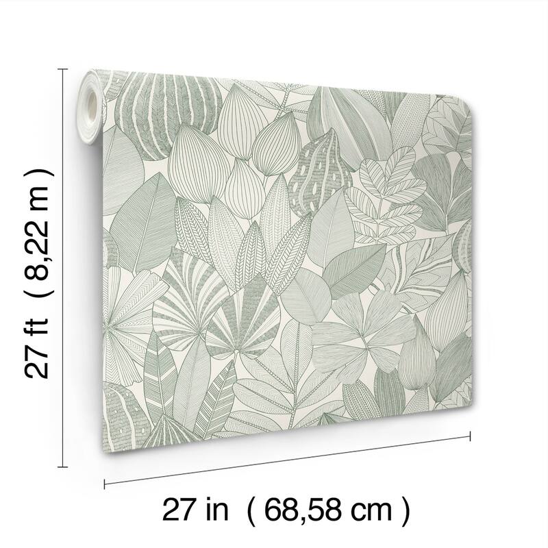 A-Street Prints Mathias Green Botanical Wallpaper