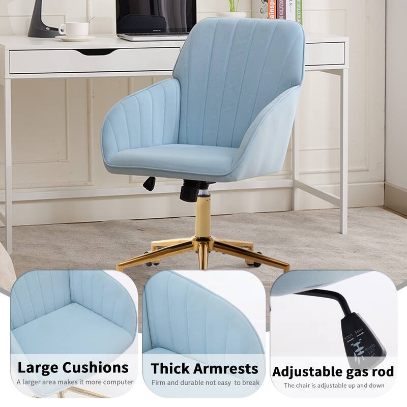 Adjustable Office Chair, Home Bedroom, Ergonomic Swivel Chair, Backrest Seat, Comfortable for Long Sitting