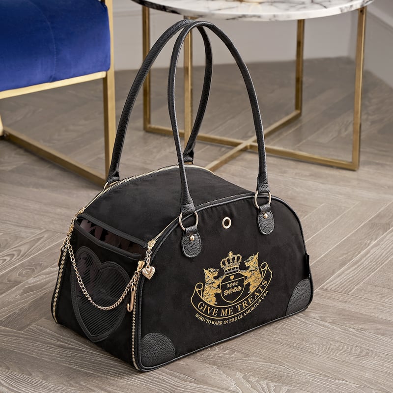 Juicy Couture Give Me Treats Pet Carrier - Stylish Travel Bag