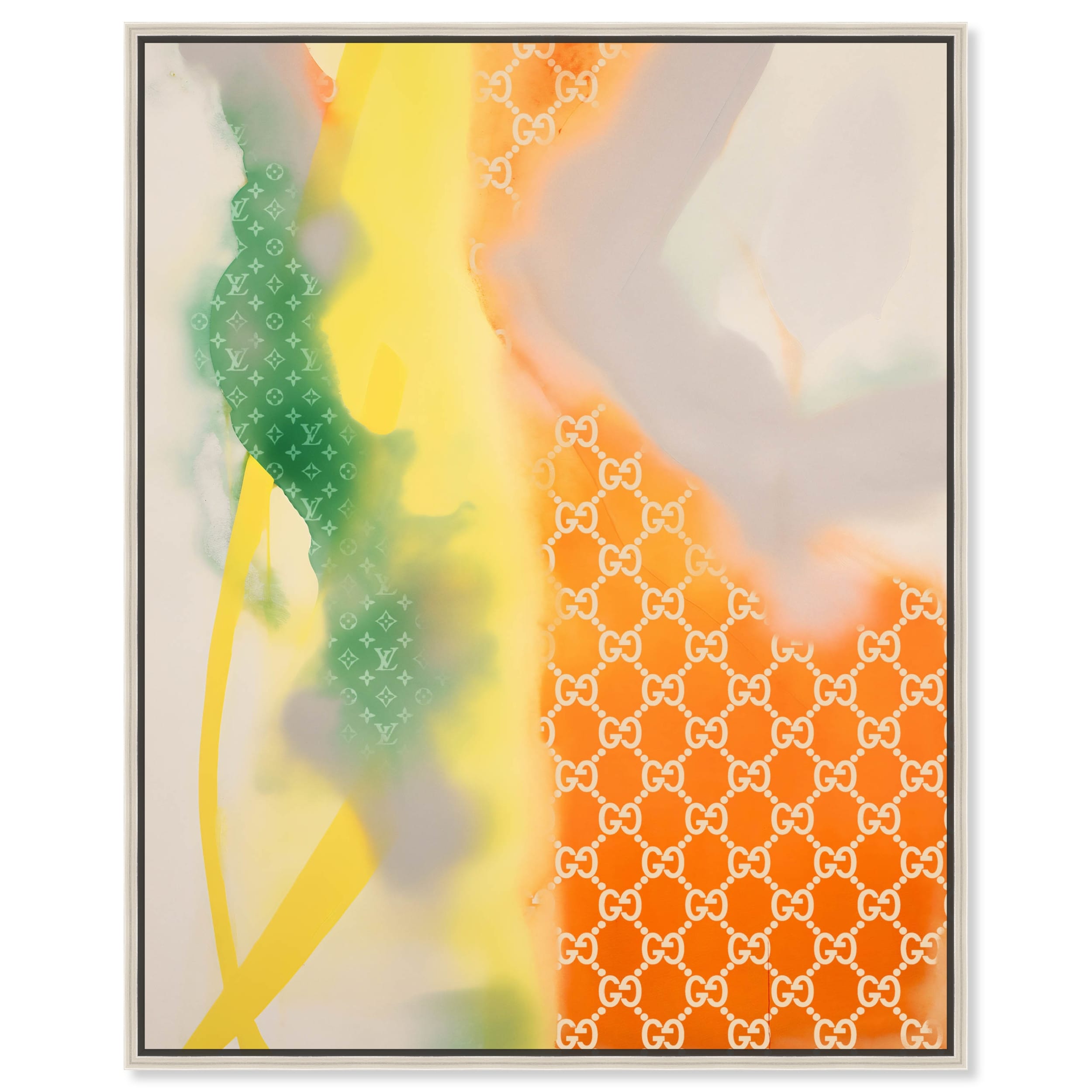 Orange And Green Shades II Retro Summer Drinks Canvas Wall Art by Art Remedy