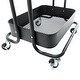 preview thumbnail 12 of 51, 4-Tier Metal Utility Cart with Wheels Storage Shelves Organizer Trolley Cart