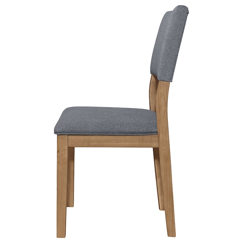 Sharon Brown Fabric Upholstered Dining Side Chair (Set of 2)