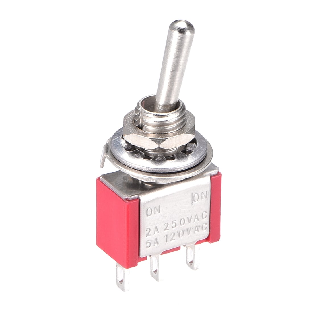 Lacthing Rocker Toggle Switch Heavy Duty 2a 250v 5a 120v 3pin Dpdt On On