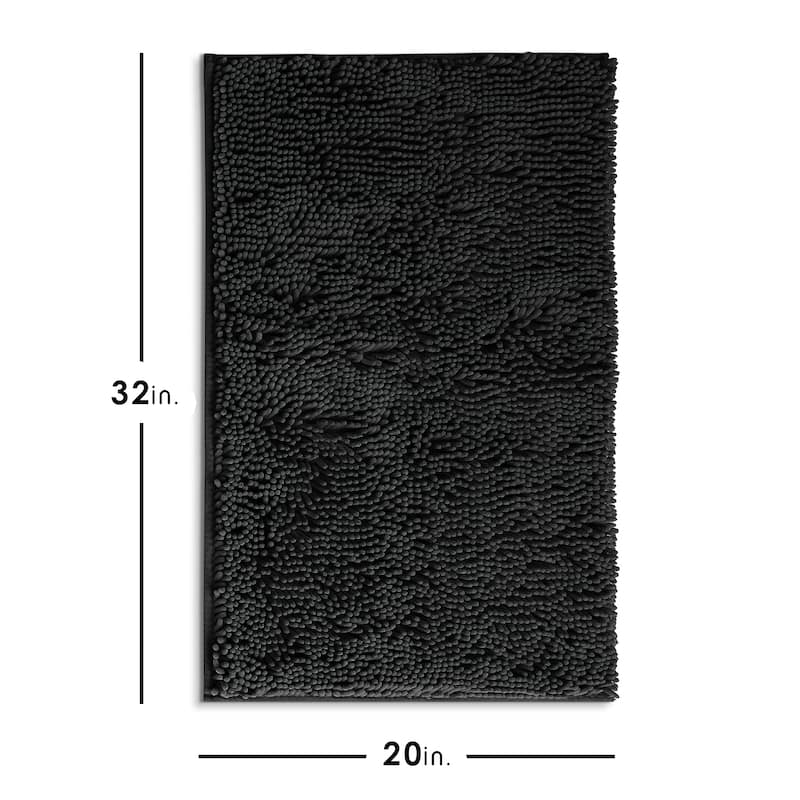Empyrean Non-Slip Super Plush Chenille Bathroom Rugs