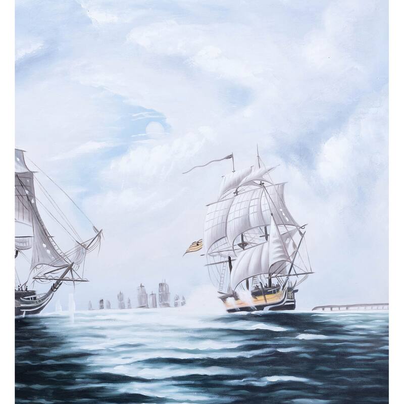 The Battle of Flamborough Head - Canvas Painting
