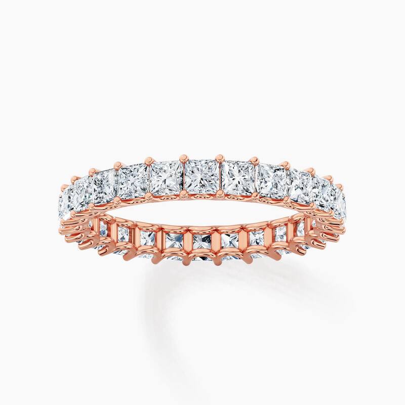 Auriya 14k Gold Princess Lab Grown Diamond Eternity Band 2.60 - 11.25 ct. tw. (F-G, VS)