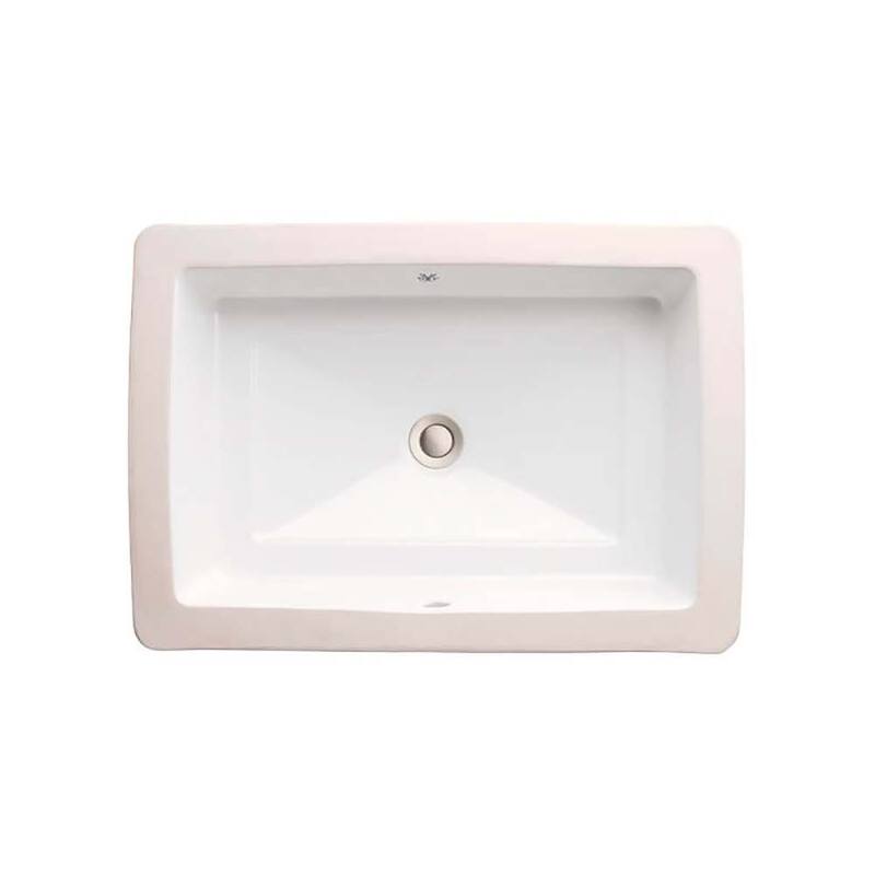 DXV D20140000 Pop 24" Rectangular Vitreous China Undermount Bathroom - Canvas White