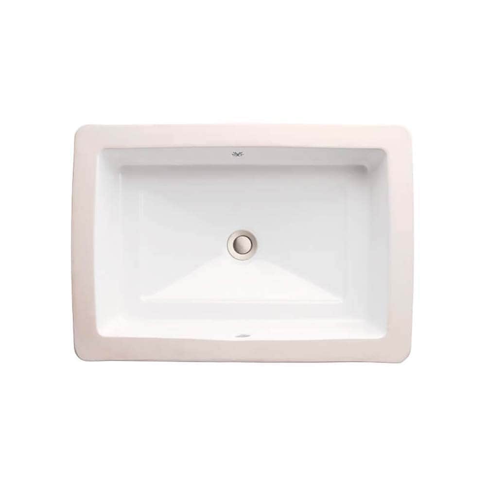 DXV D20140000 Pop 24" Rectangular Vitreous China Undermount Bathroom
