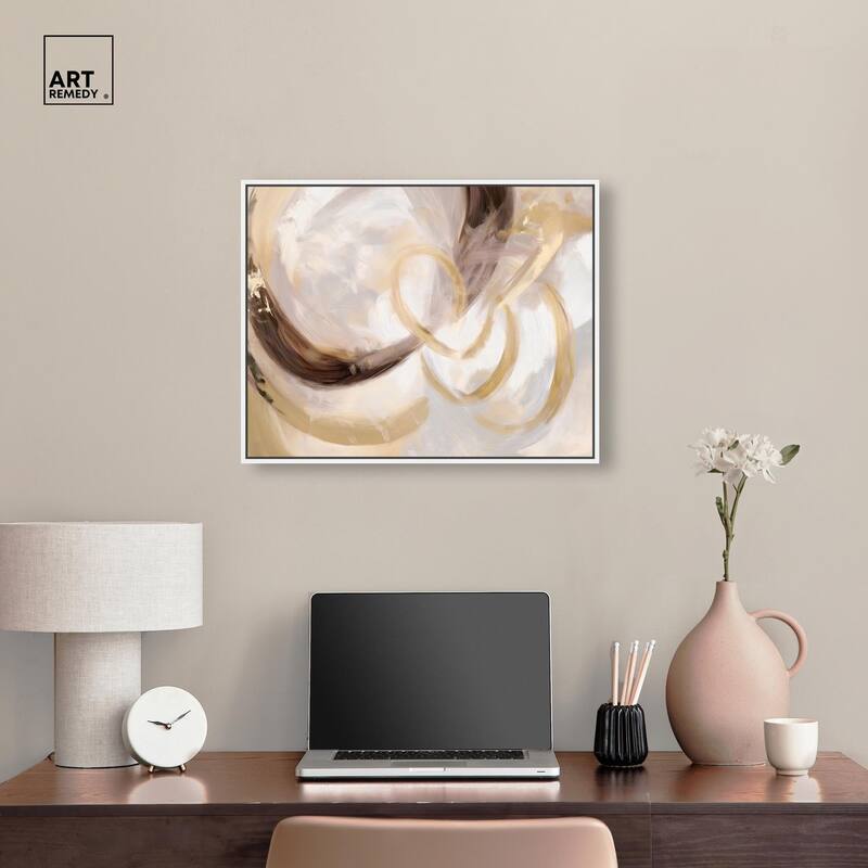 Dreamy Swirls III Canvas by Art Remedy