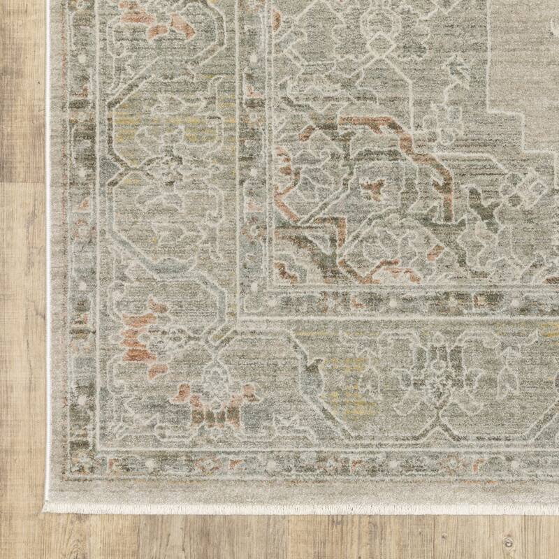 Kellan Global Medallion Beige/ Multi Area Rug