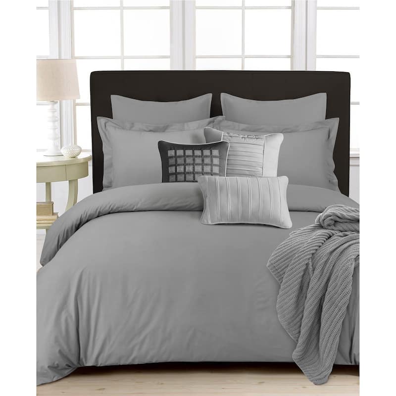 350 Thread Count Cotton Percale 3-piece Oversize Duvet Cover Set