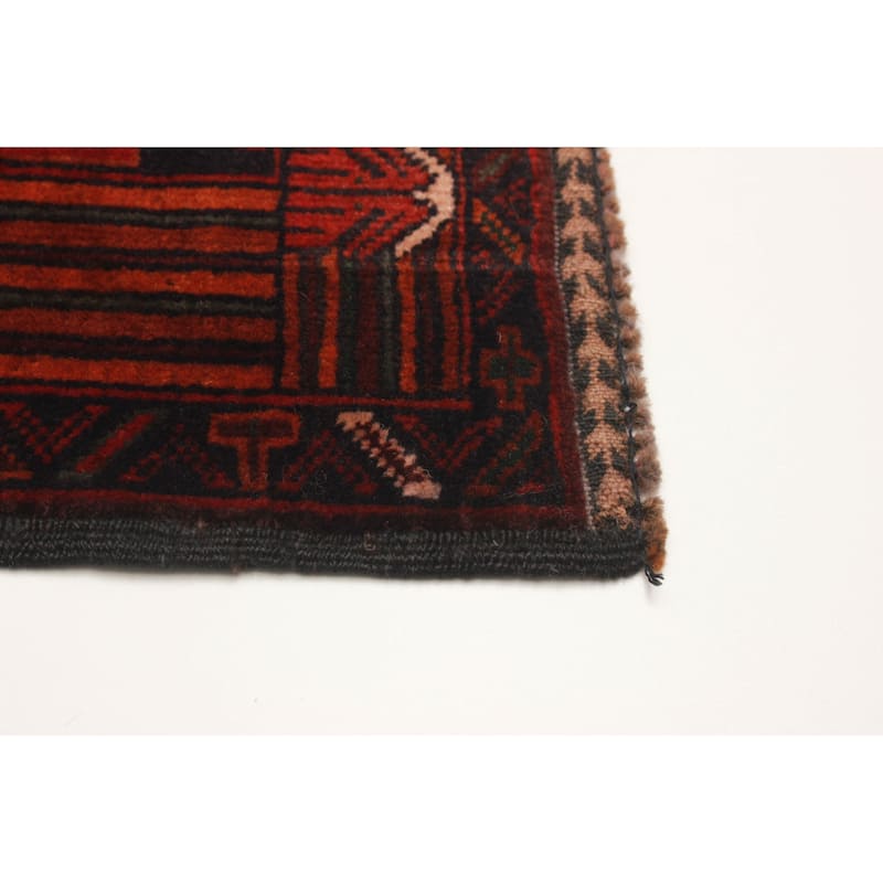 Teimani Burgundy Rug 3'1" x 4'7" - 3'1 x 4'7