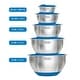 preview thumbnail 18 of 19, Viking 10pc Stainless Steel Mixing Bowl Set