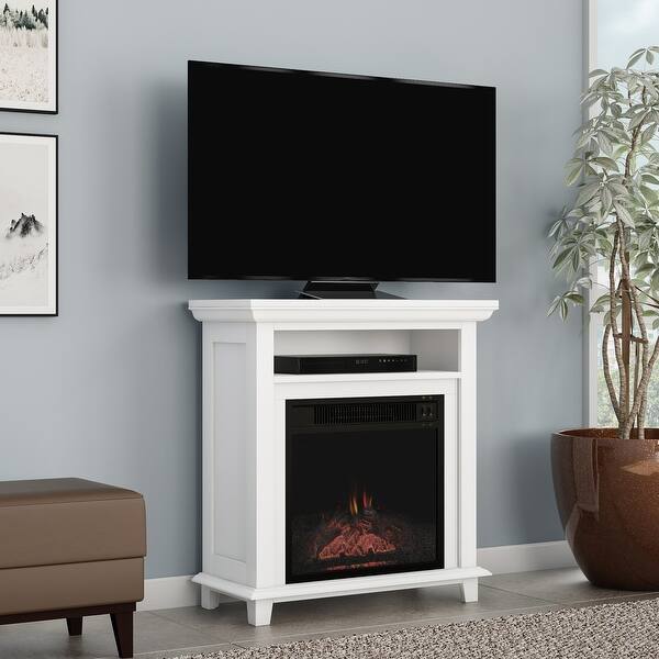 Shop Copper Grove Siavonga Electric Fireplace Tv Stand With Faux