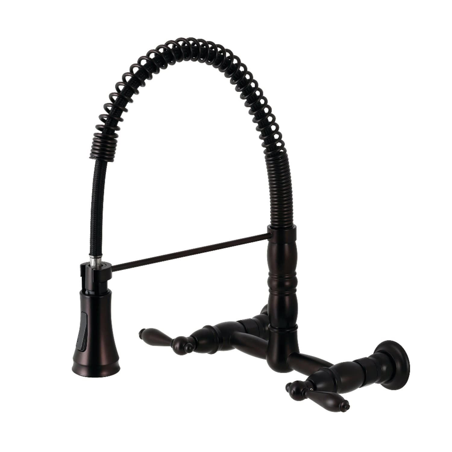 Kingston Brass Heritage 1.8 GPM Wall Mounted Widespread Bridge Pull