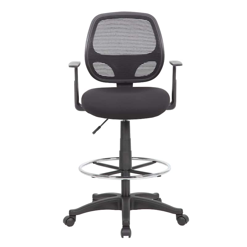 BOSS Commercial Grade Mesh Stool W/ Arms