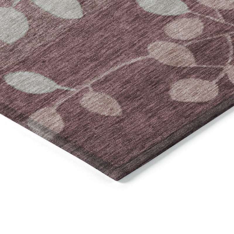 HomeRoots Floral Transitional Rectangle Outdoor Rug