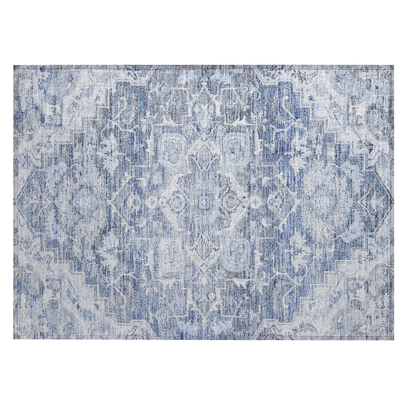 Machine Washable Indoor/ Outdoor Chantille Traditional Boho Rug