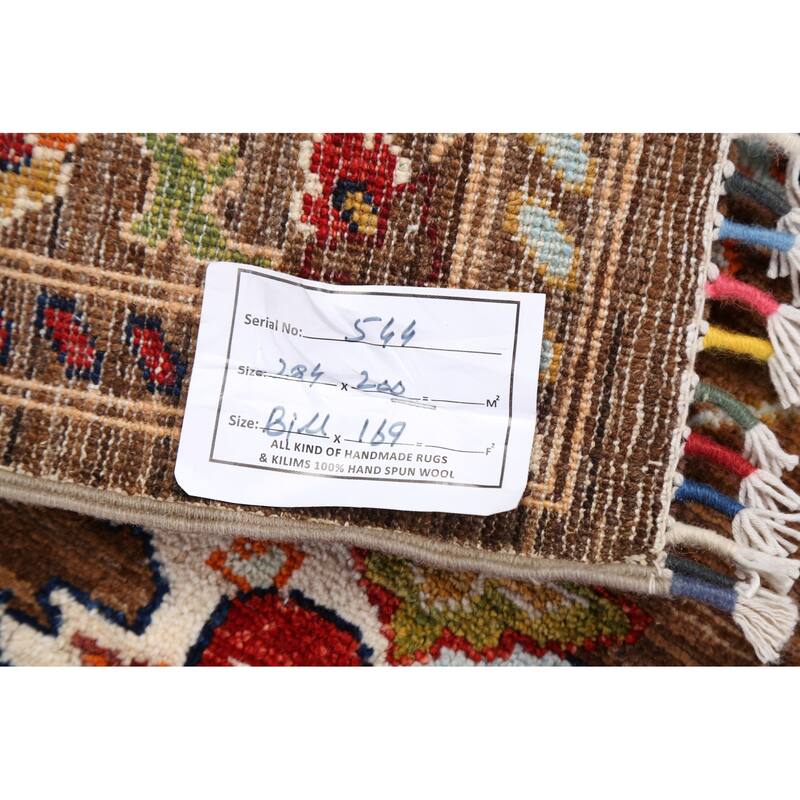 Vegetable Dye Traditional Oriental Ziegler Wool Area Rug Hand-knotted - 6'9" x 9'4"