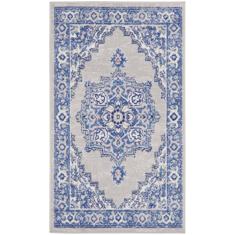 Nourison Whimsicle Modern Persian Floral Medallion Area Rug