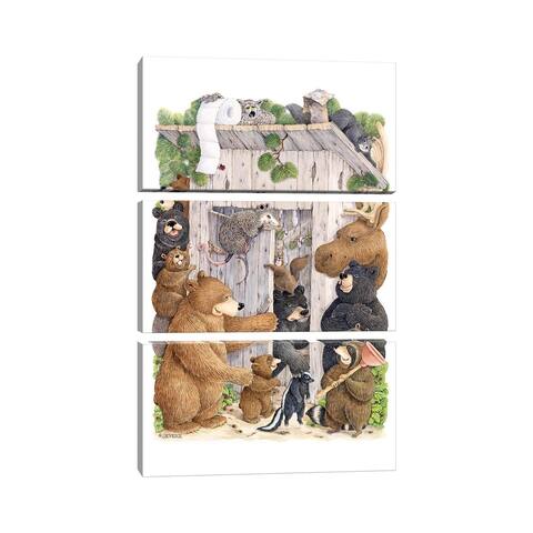 iCanvas "Whose Turn Is It" by Jeffrey Severn 3-Piece Canvas Wall Art Set