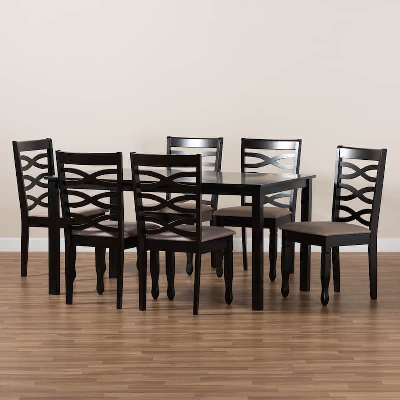 Lanier Modern and Contemporary 7-Piece Dining Set