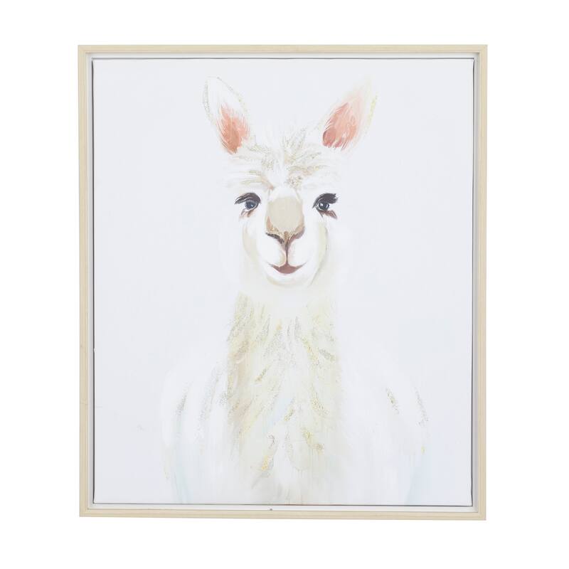 CosmoLiving by Cosmopolitan White Polystone French Country Framed Wall Art