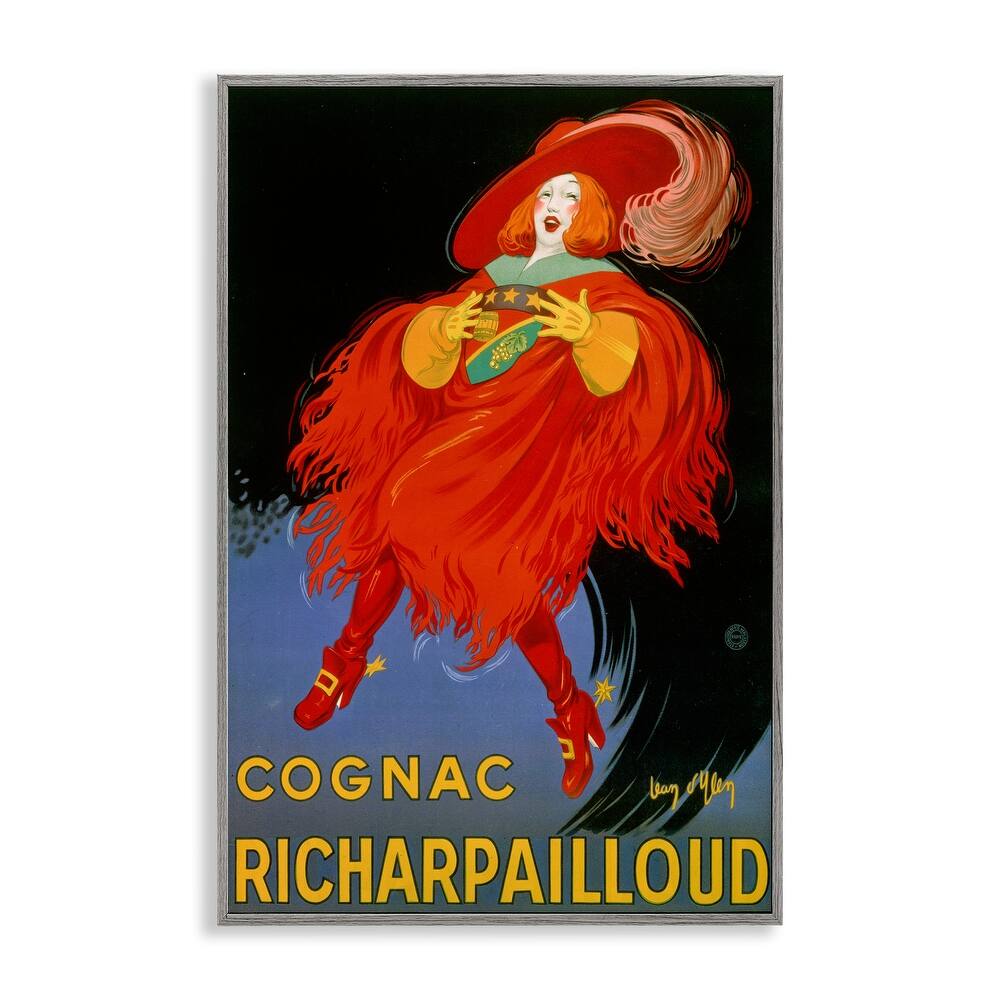 Stupell Vintage Cognac Advertisement Framed Giclee Art Design By Marcus Jules