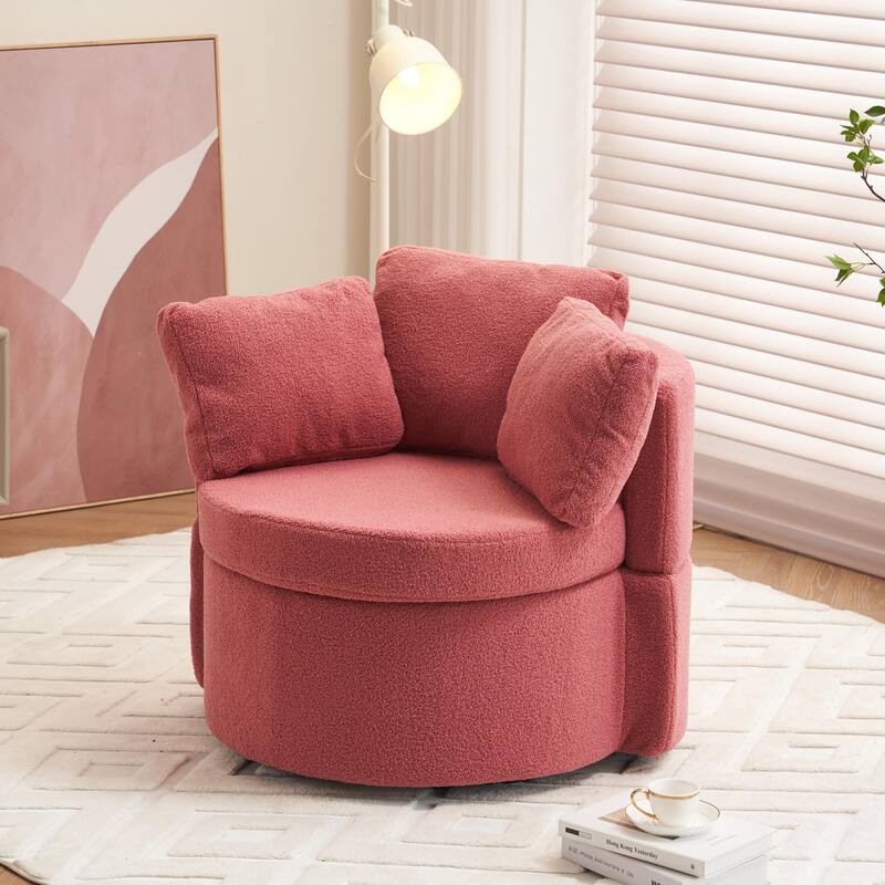 Multifunctional Teddy Fabric Chair for Living Room