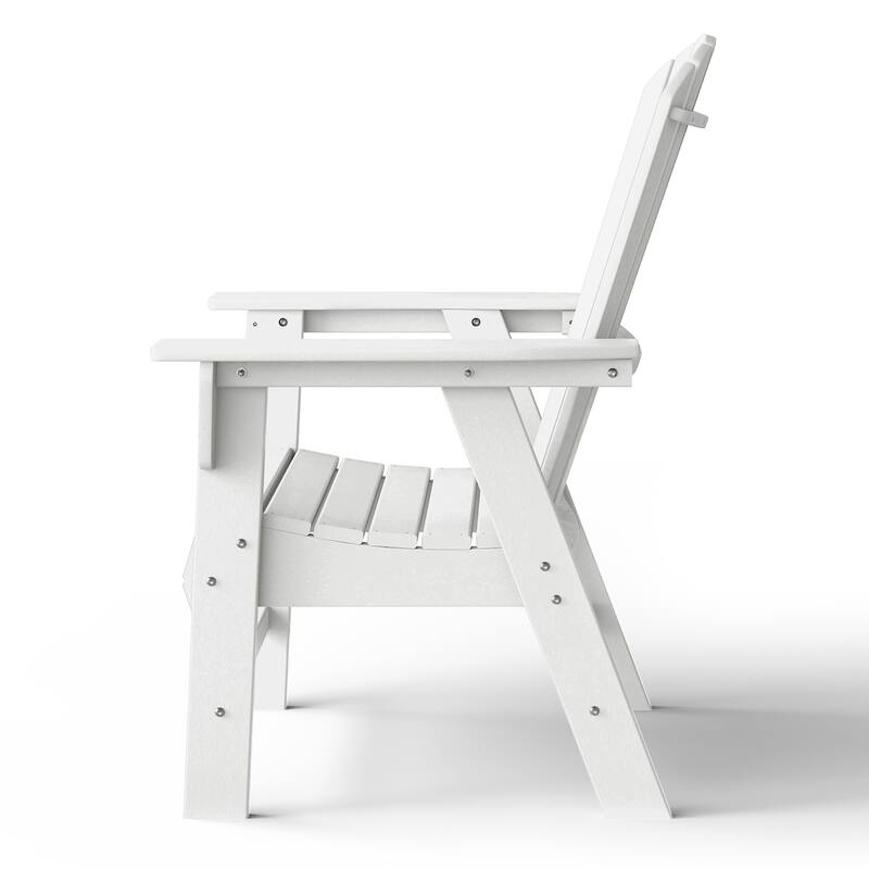 Altura Hdpe All Weather Outdoor Patio Adirondack Dining Chair