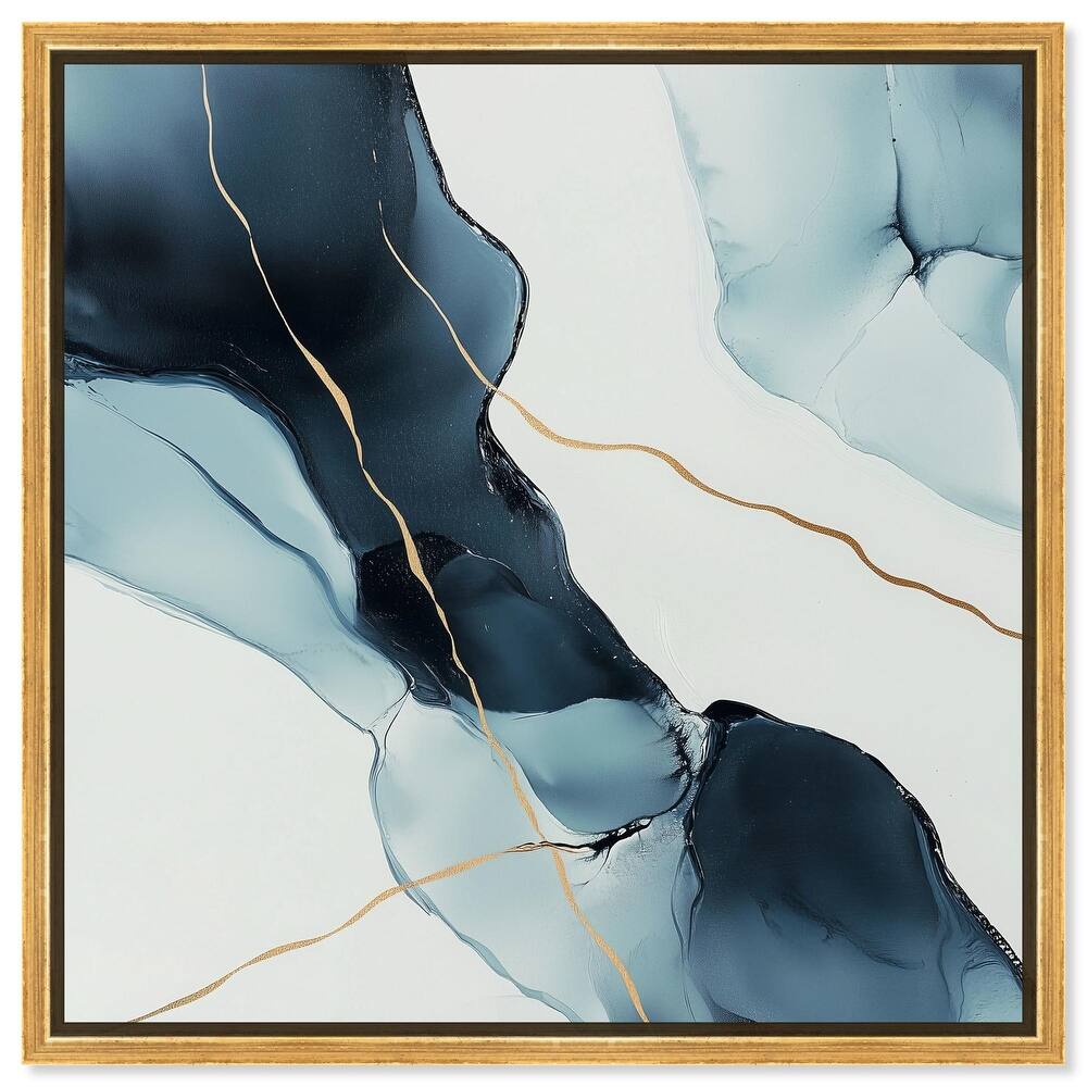 Cerulean Flow I Canvas by Art Remedy