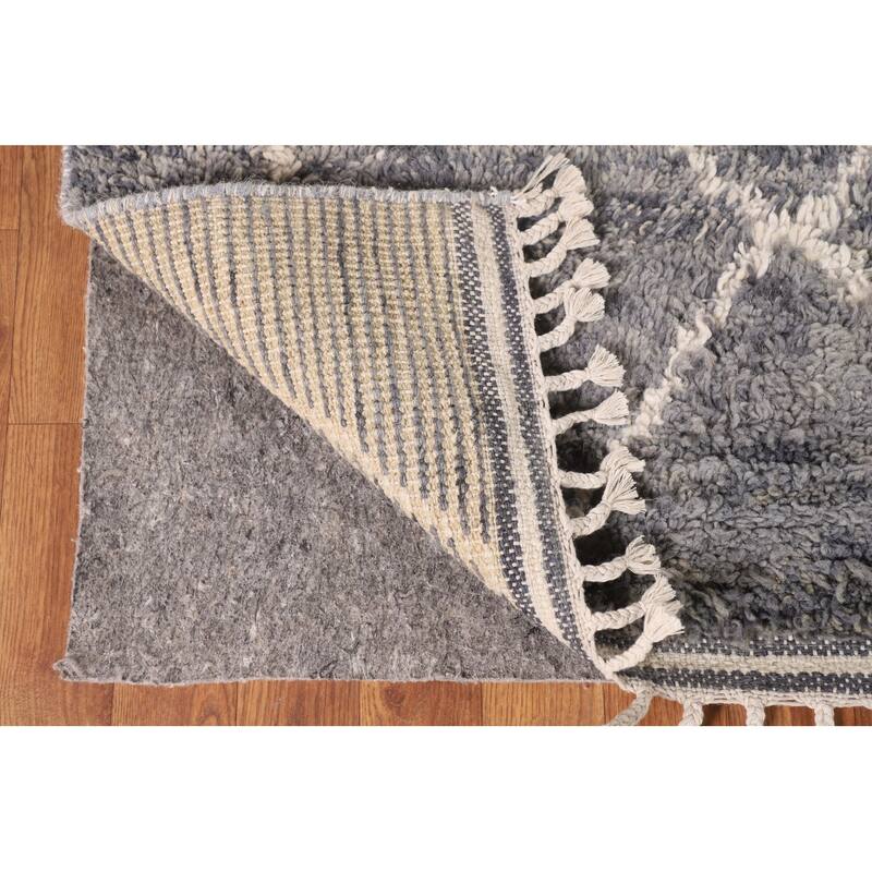 Trellis / Moroccan Oriental Area Rug Hand-Knotted Wool Carpet - 6'0" x 10'2"