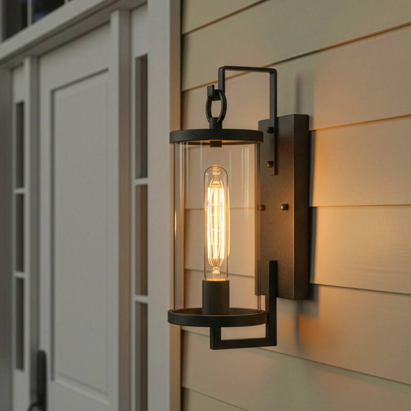 Hopkins 15.75'' High 1-Light Outdoor Sconce - Charcoal Black