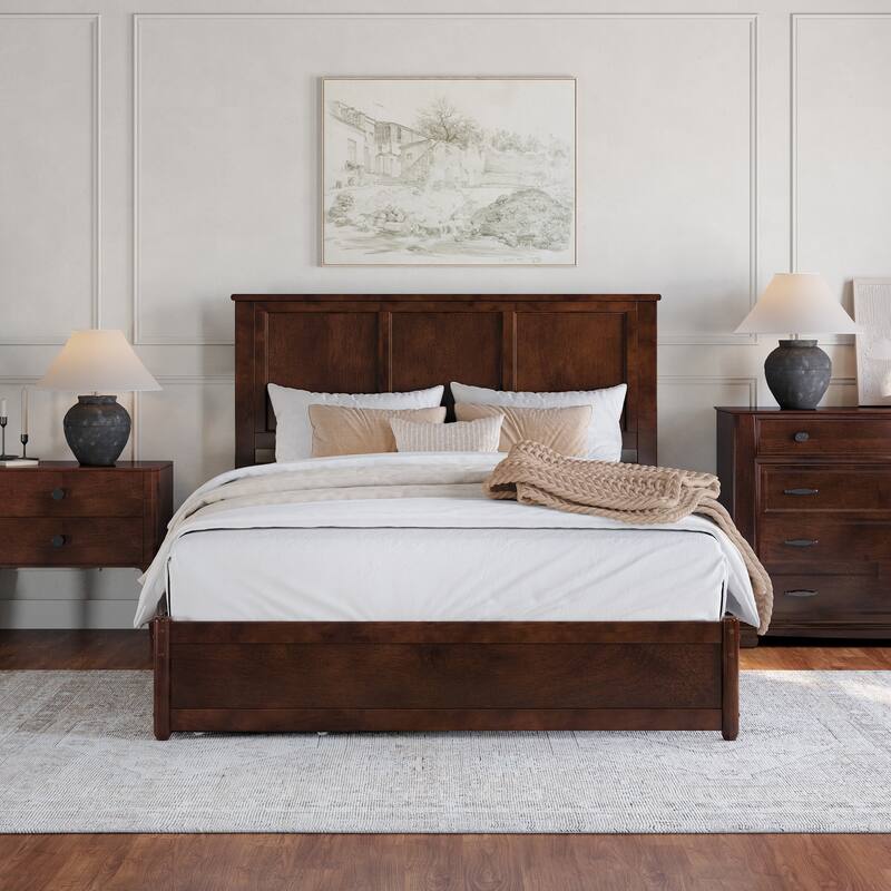 Felicity Platform Bed with Panel Footboard and Storage Drawers