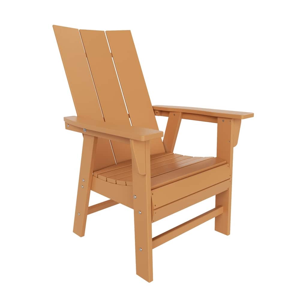 Shoreside Hdpe All Weather Outdoor Patio Adirondack Dining Chair (1PC)