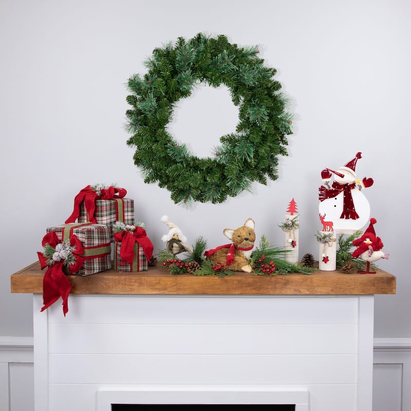 Cashmere Mixed Pine Artificial Christmas Wreath - 24" - Unlit
